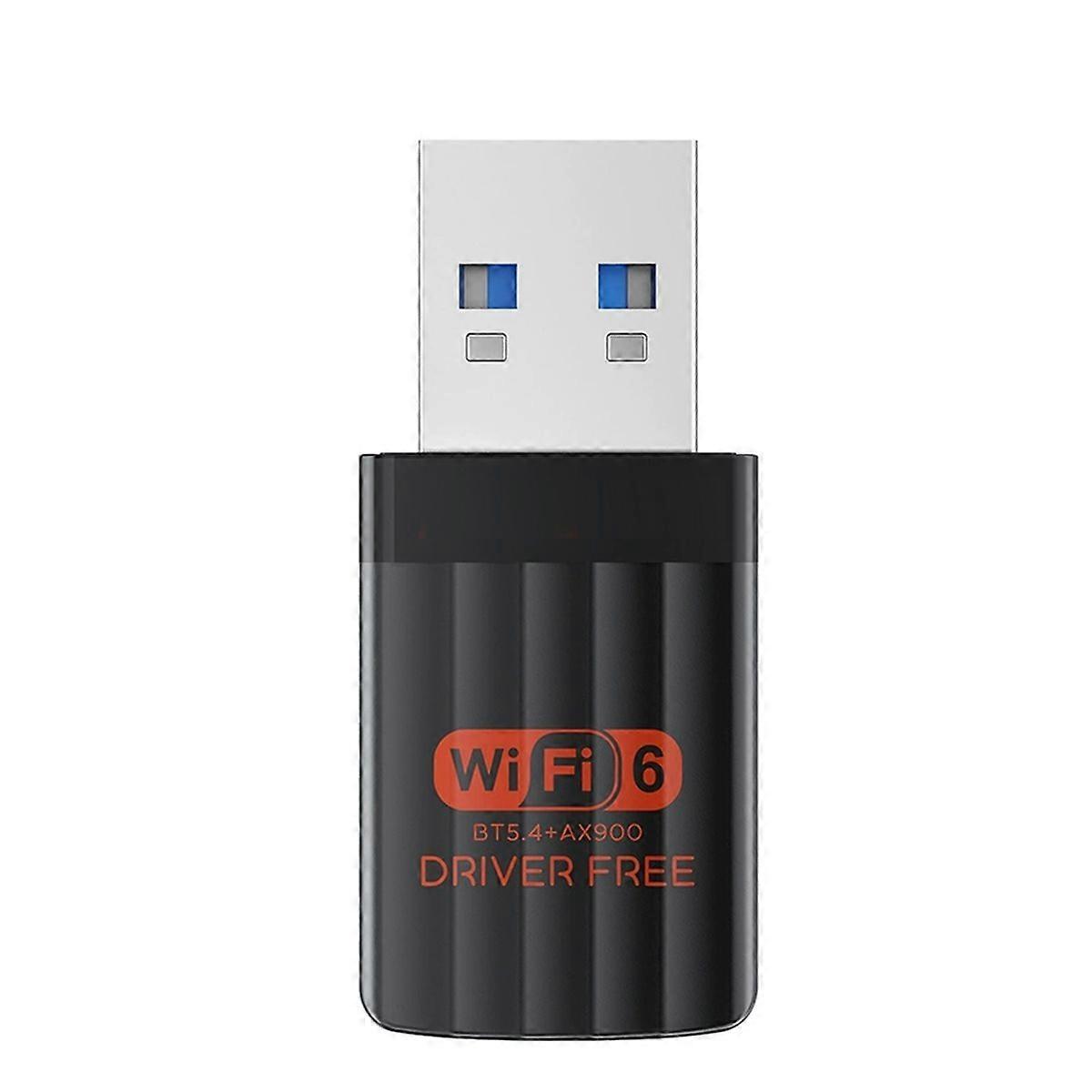 TB08 AX900 USB WiFi 6 Bluetooth 5.4 Adapter 2 in 1 Dual Band 2.4G/5GHz High-Speed Drive Free Mini Wi