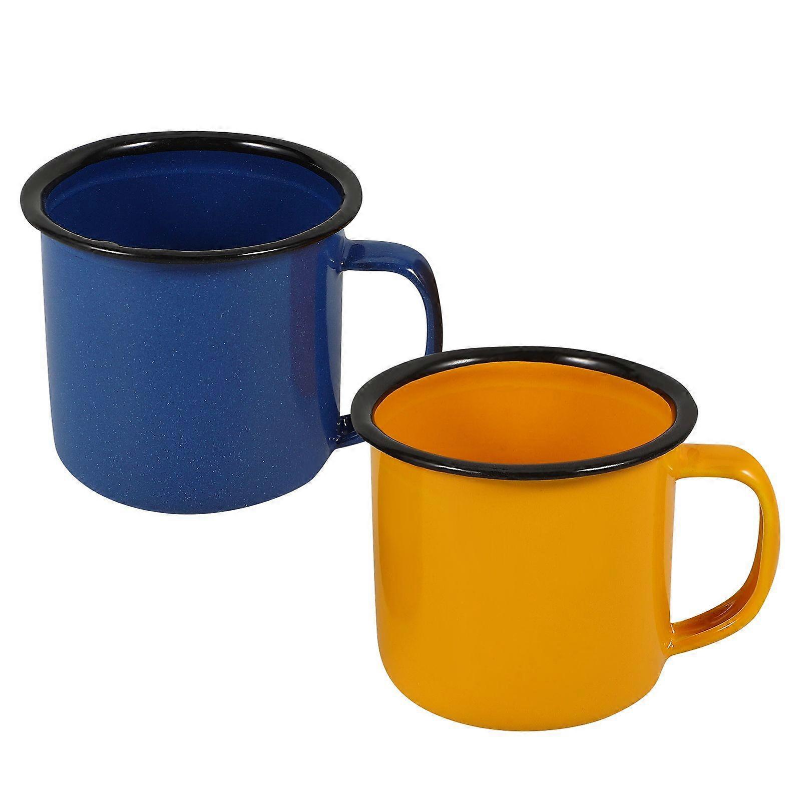 2pcs Vintage Iron Water Cups Mini Wine Cups Multi-functional Wine Mugs