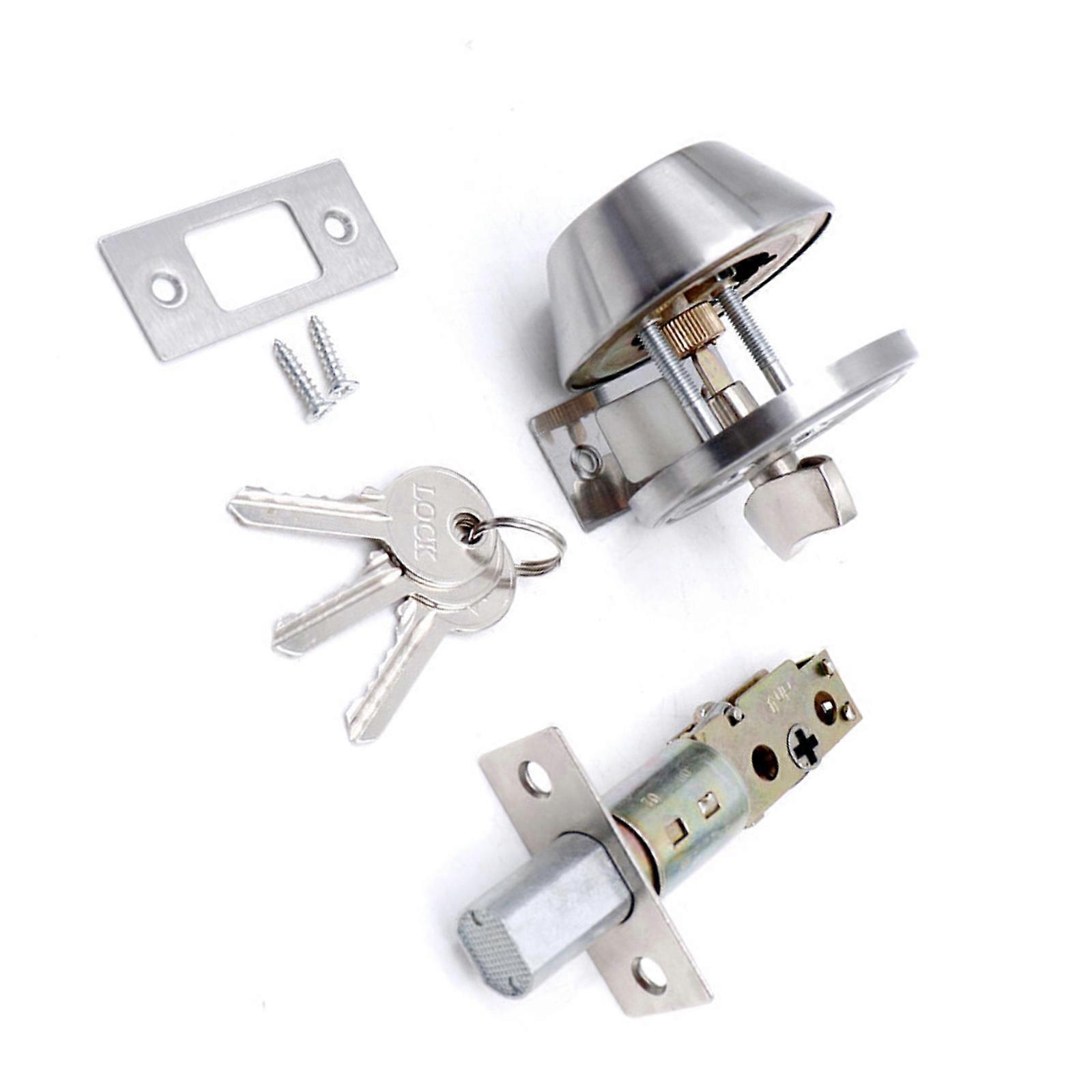 Rekeyable Single Cylinder Deadlock Lock Exterior Door Security Tool Easy Backsets Conversion Complete Installation Set Multicolor