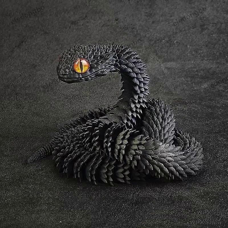 Realistic 3D Printed Snake Toy 30/45/60cm Animal Simulation Model Halloween