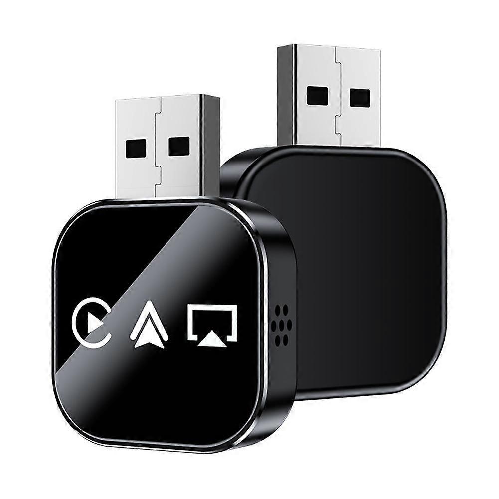 Smart Car Interconnection Box Wireless AI Box 3-Second Auto Connection Plug Play Screen Mirroring Voice Control for CarPlay Android Auto