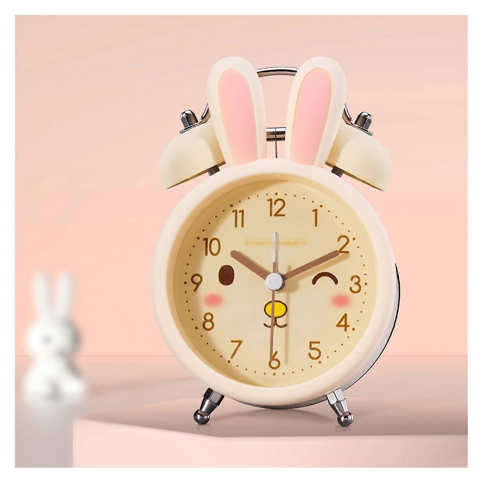 Digital Alarm Clock with Loud Twin Bell, Silent NonTicking, Backlight for Kids Bedroom