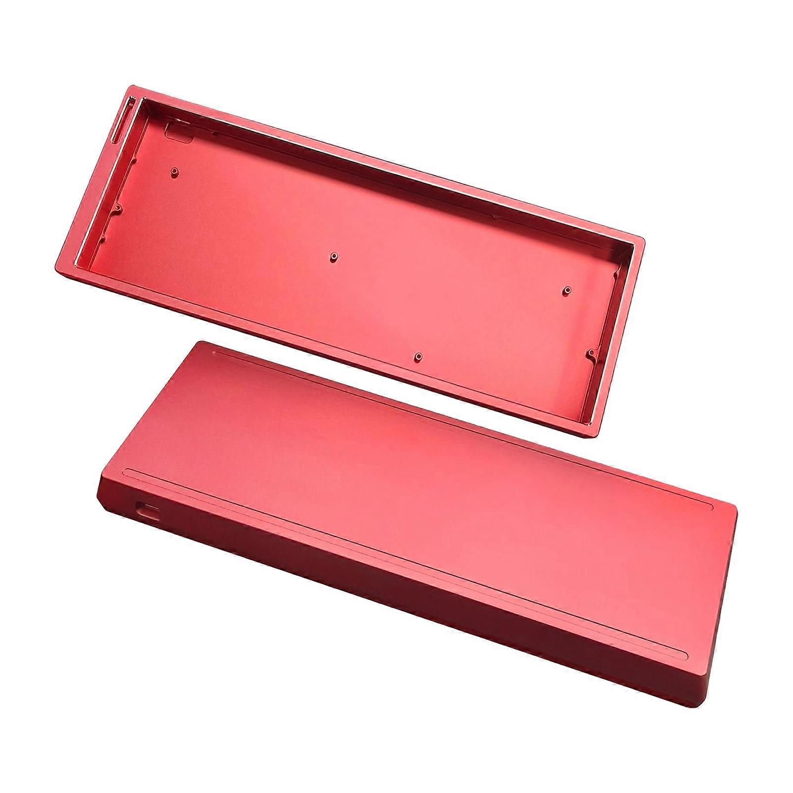 Mechanical Keyboards Case Aluminium Shell Keyboards Aluminum Housing For Space Saving Workstation Solution  Red