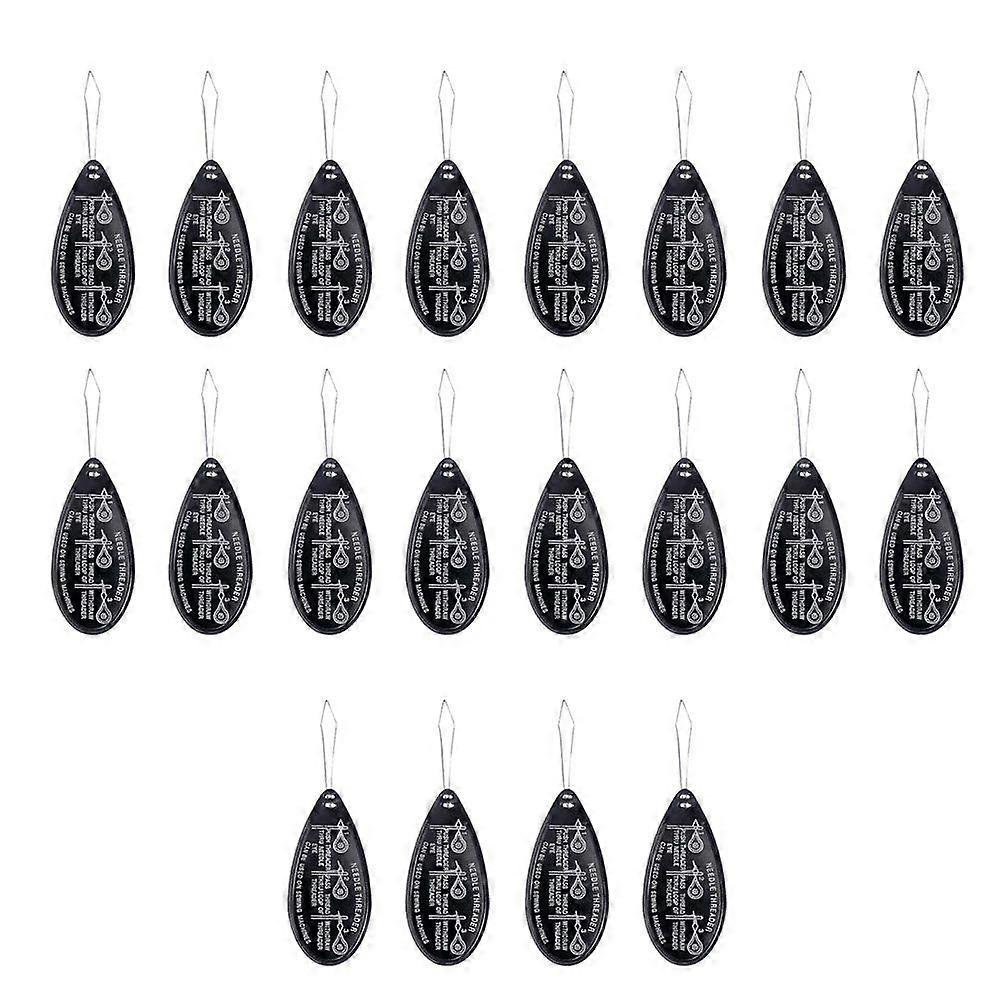 20pcs Aluminum Needle Threader Durable Threading Lead Wire Threading Piercing Tool Threading Reader for Home Sewing Stitch DIY