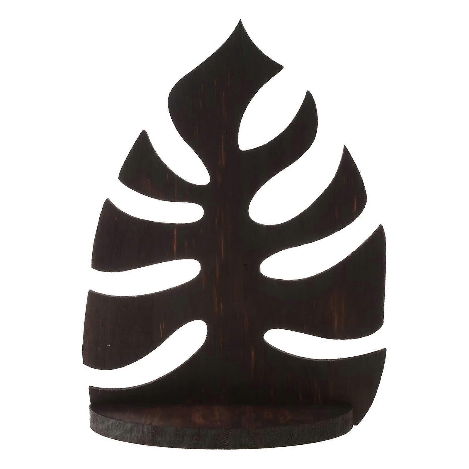 Rustic Wall Mounted Wooden Shelf with Vintage Finish for Home, Office and Decorative Storage