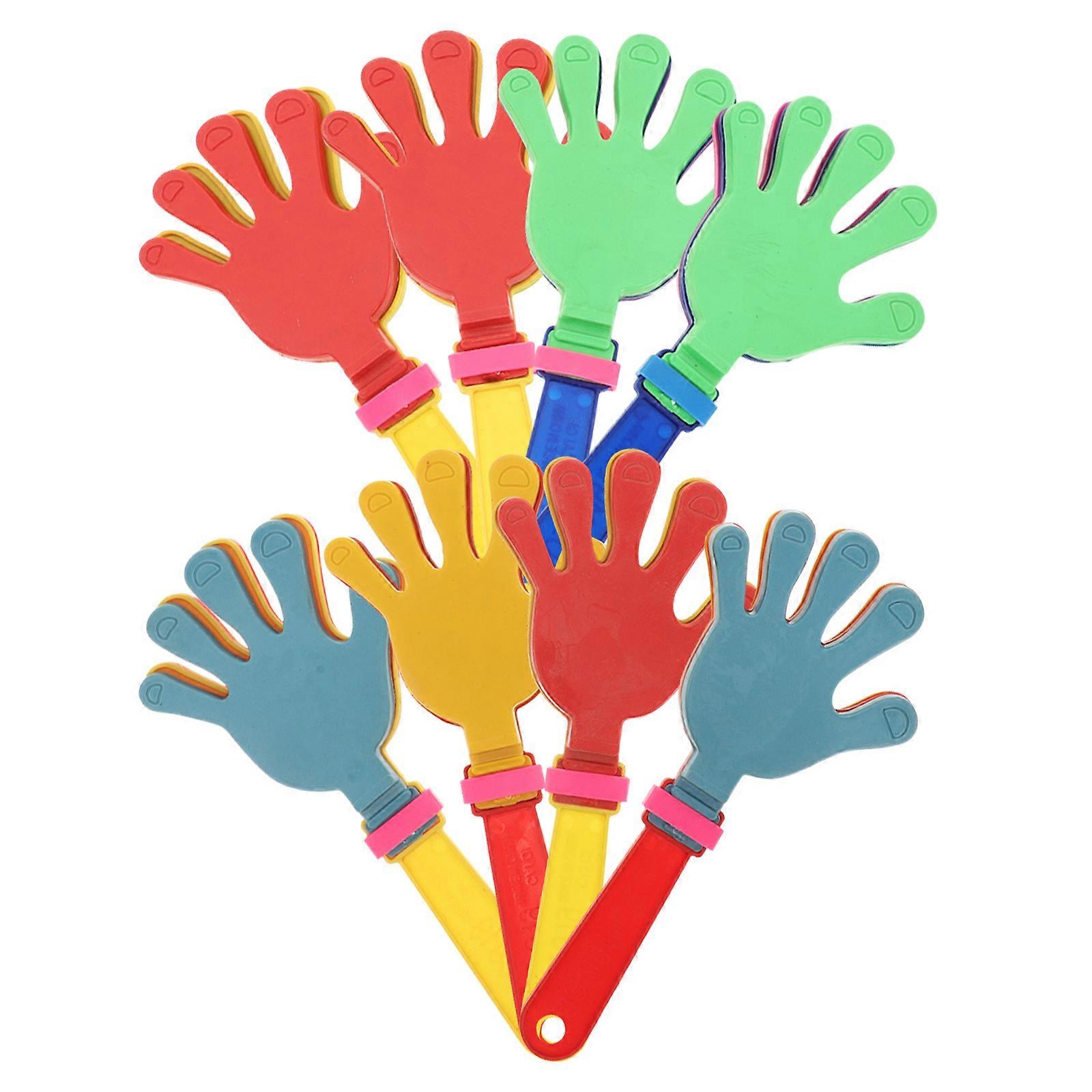 Plastic Hand Clappers for Playing Noisemakers 8Pcs Assorted