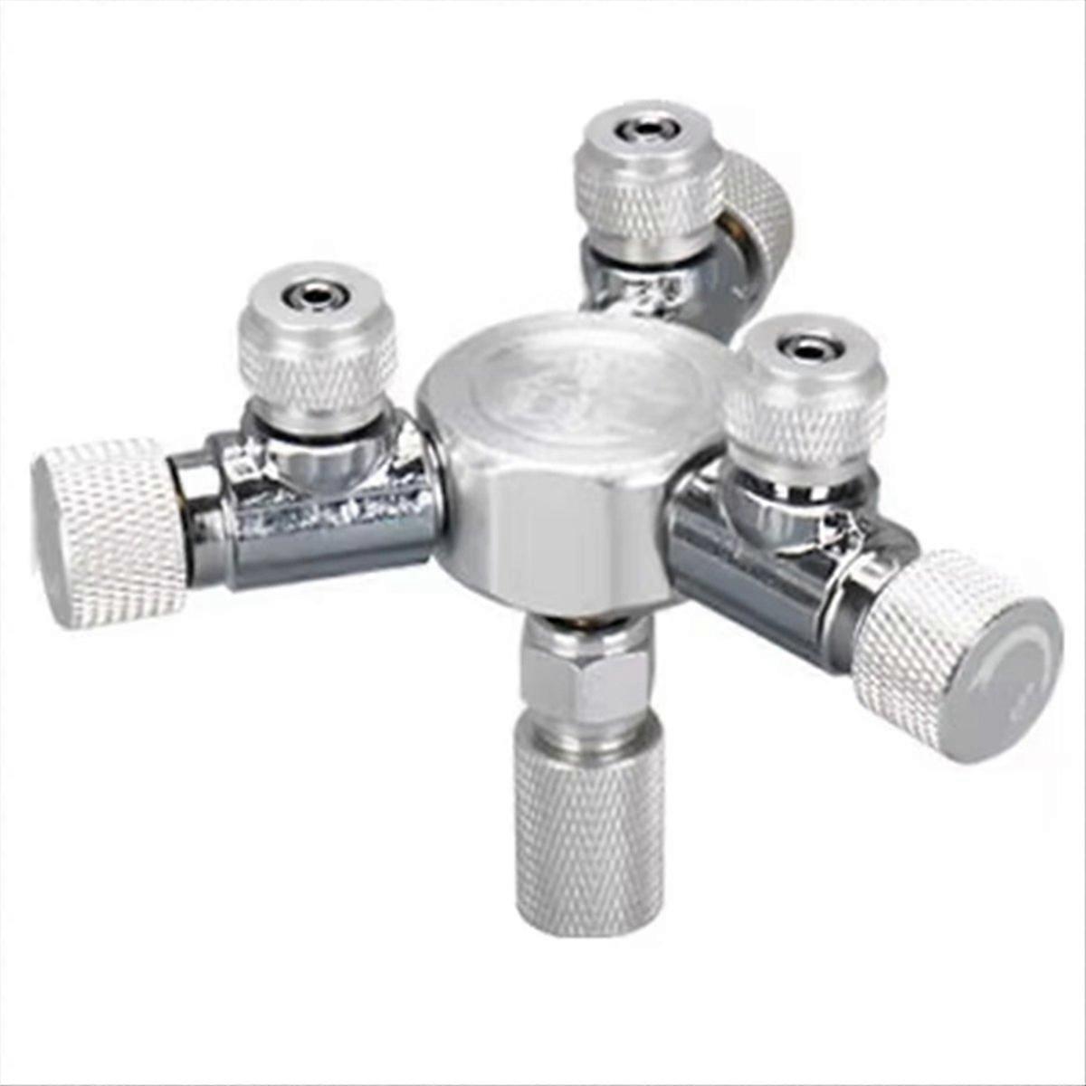  Aquarium Multi Way CO2 Distributor Splitter Needle Valve W02-03