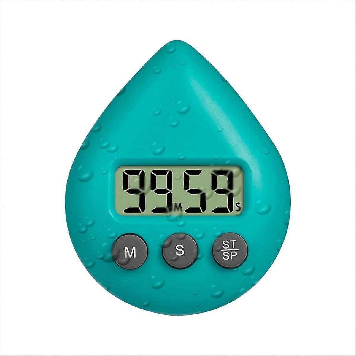 Silent Non-Ticking Battery Operated Shower Timer,Digital Timer,Green