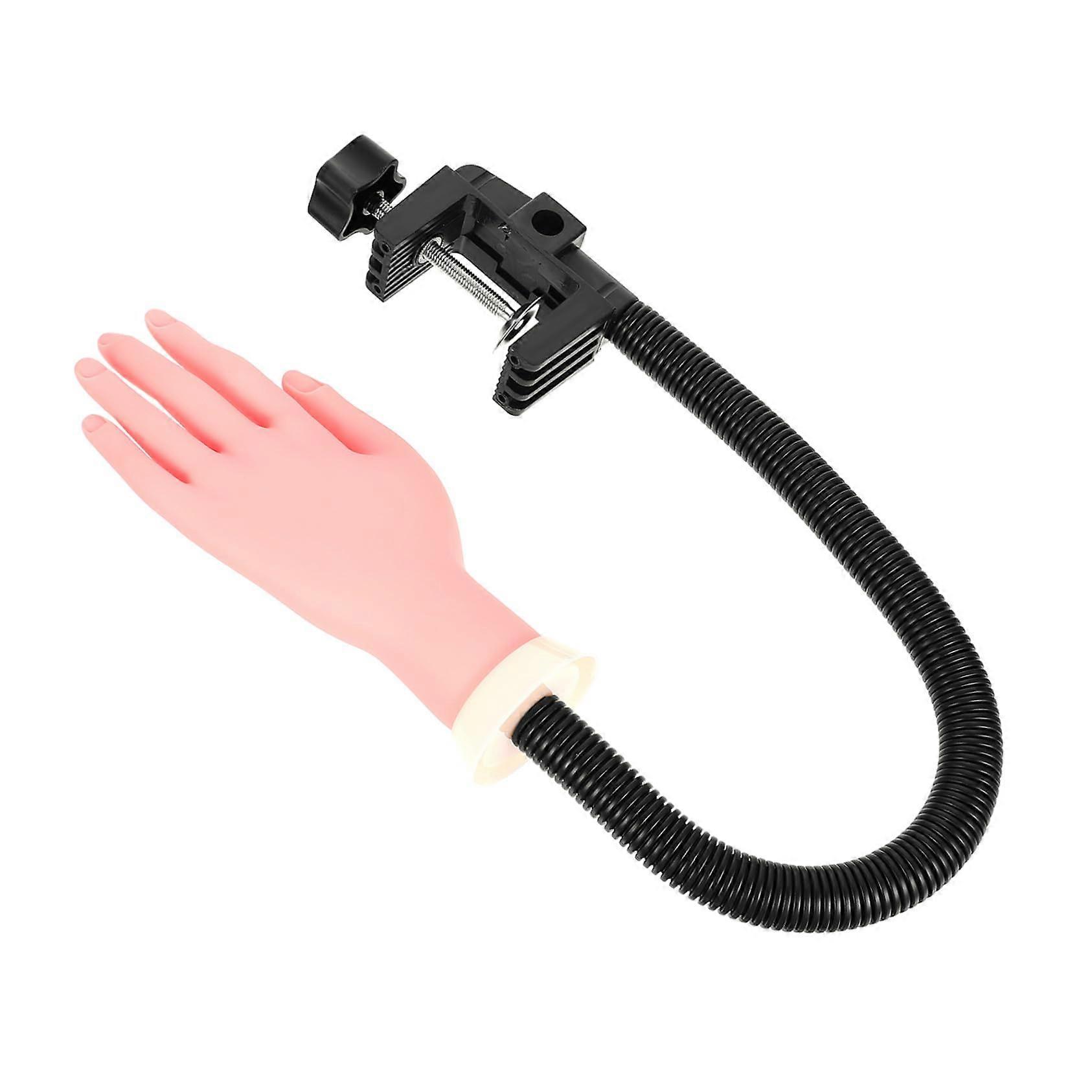 Nail Practice Hand with Flexible Fingers and Removable Tips for Manicure Training Beginners