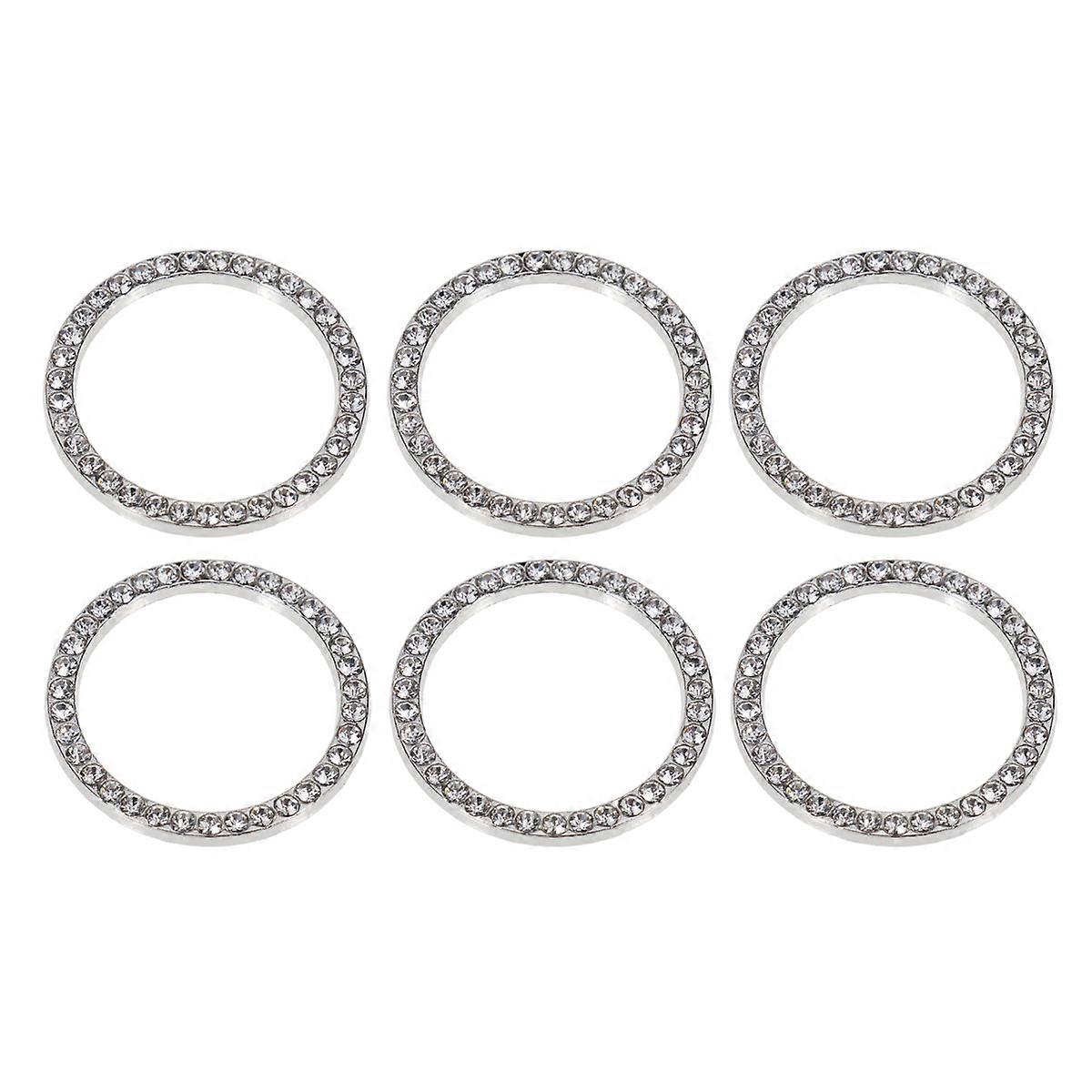 Car Bling Ring Auto Engine Start Stop Button Rings with 12Pcs