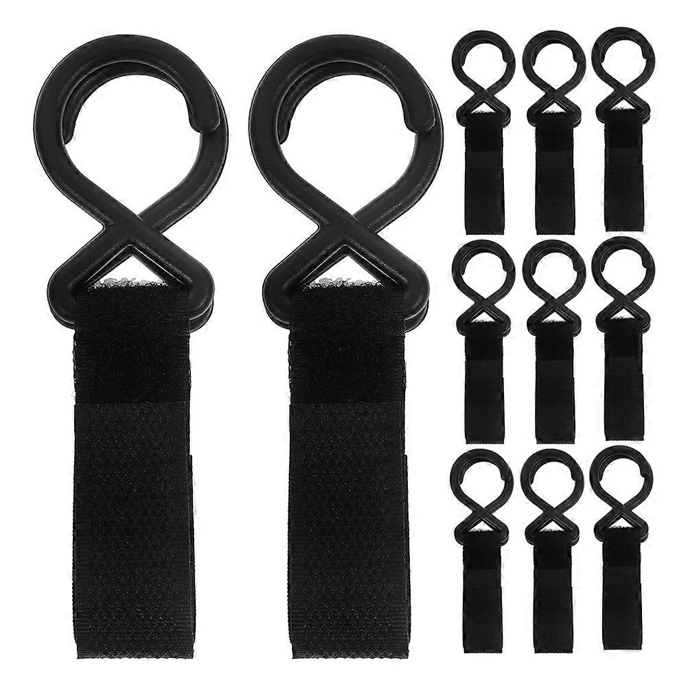 Universal Multifunctional Stroller Hooks for Hanging Diaper Bags 12Pcs Pack
