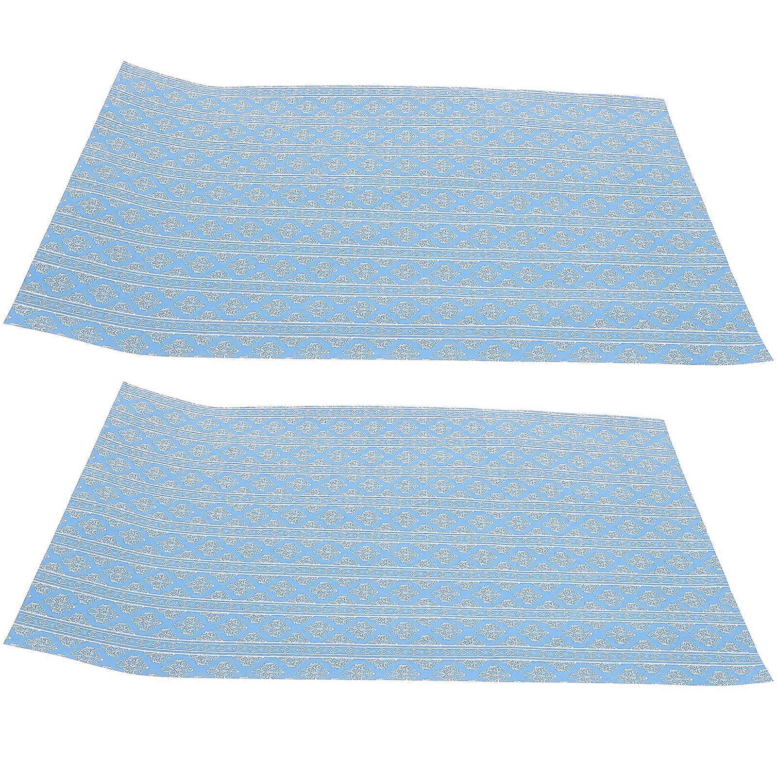 Decorative Blue Dollhouse Sticker for Wall Use 8Pcs Mini Decals