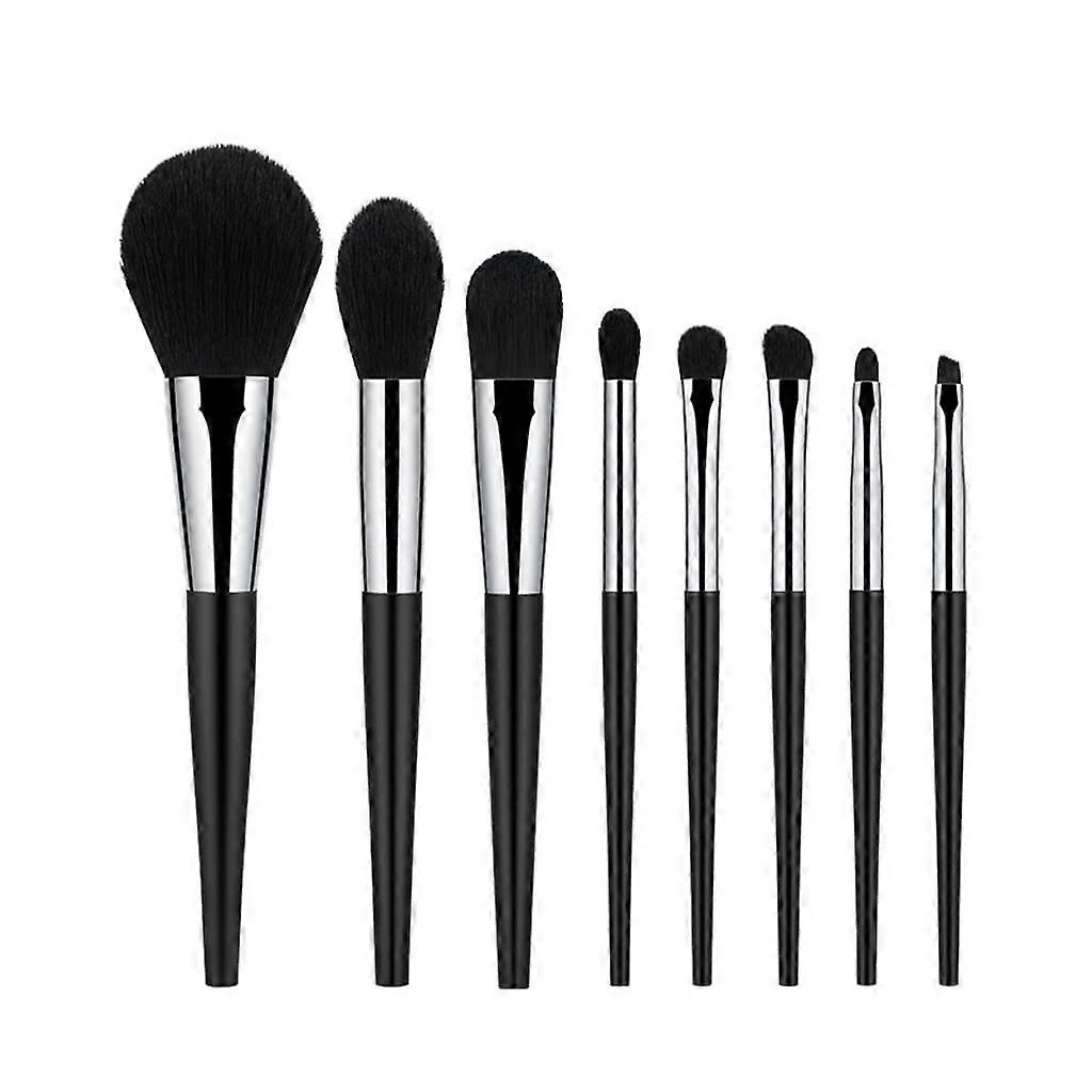 Makeup Brush Set 8pcs Soft Synthetic Bristles for Foundation Eyeshadow Blending Contouring