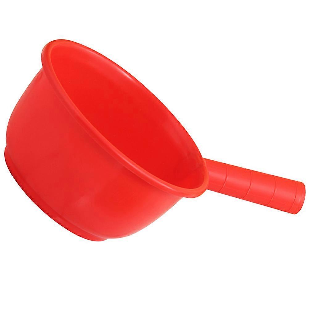 Plastic Water Ladle Lightweight MultiPurpose Kitchen Accessory Red for Home Use 7.5 inch