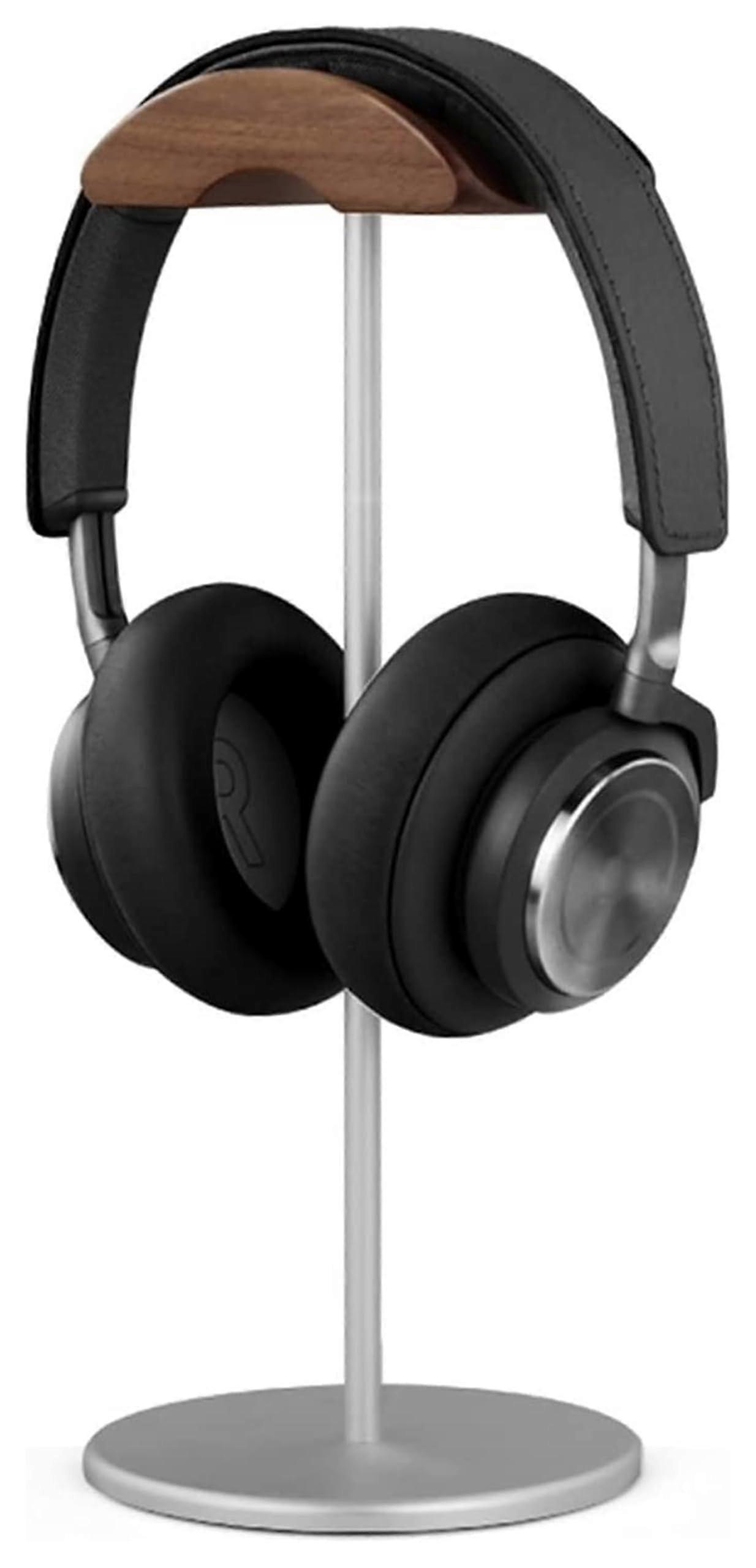 Headphone Stand Aluminum Universal Holder for Desk, SpaceSaving Gaming Headset Display Silver