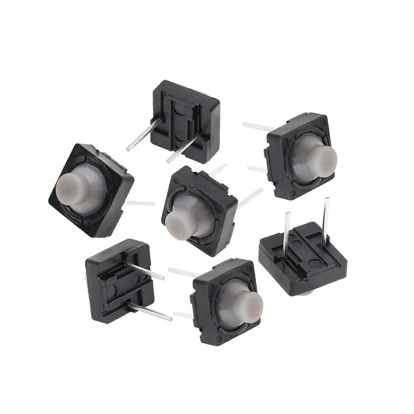 100PCS 8x8x5mm 2Pin Tactile Push Button Switch Silent Soft Touch Conductive Silicone