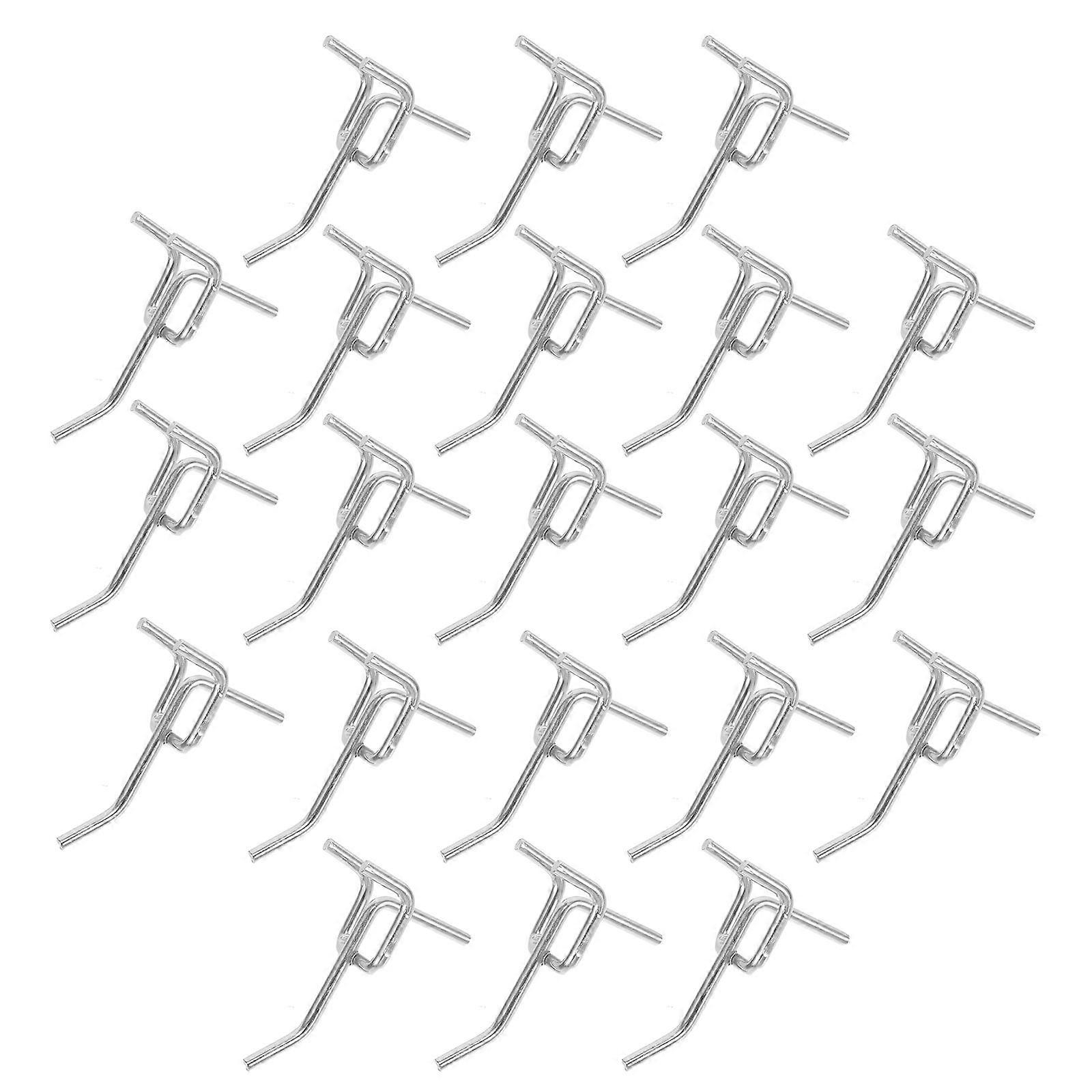 Pegboard Hooks Carbon Steel Pegboard Hooks for Hanging 150Pcs Silver