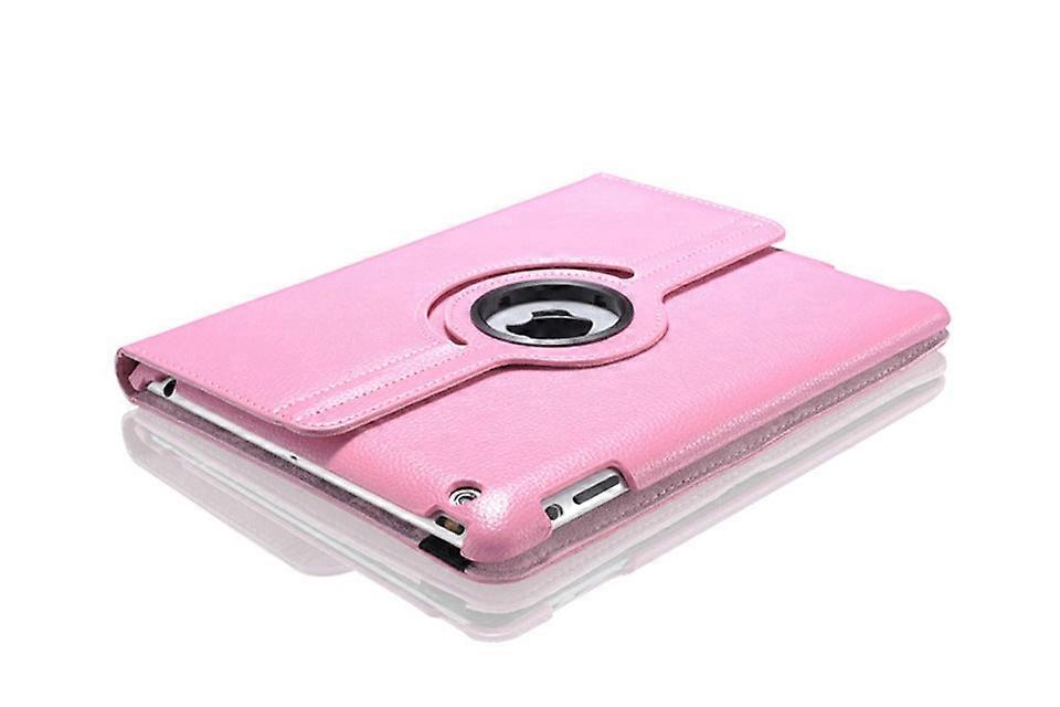 Stylish Case For Ipad 2024 Air11 Air6 Pink "rotating Leather Litchi Texture"