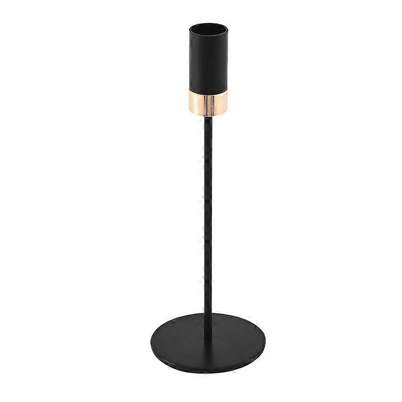 European-Style Metal Plating Two-Color Candlestick Decoration Desktop Candlelight Dinner Model Room Window Wedding Props Decoration