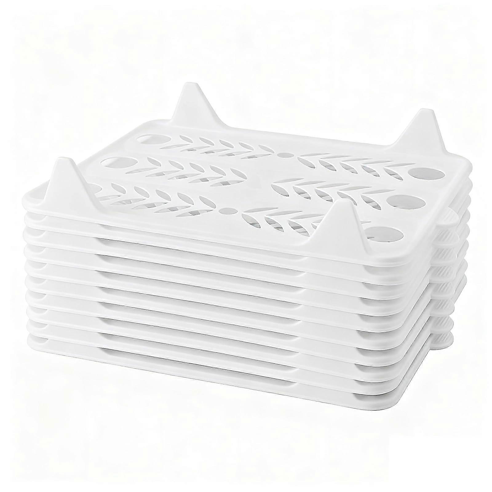 10 PCS Closet Organizer and Clothes Folder, Stackable T Shirt Storage with Wrinkle Folding Board