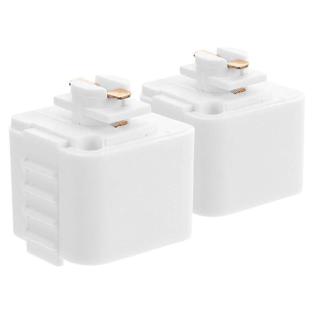 2Pcs Track Light Adapter Socket for LED Rail Connector Home Lighting