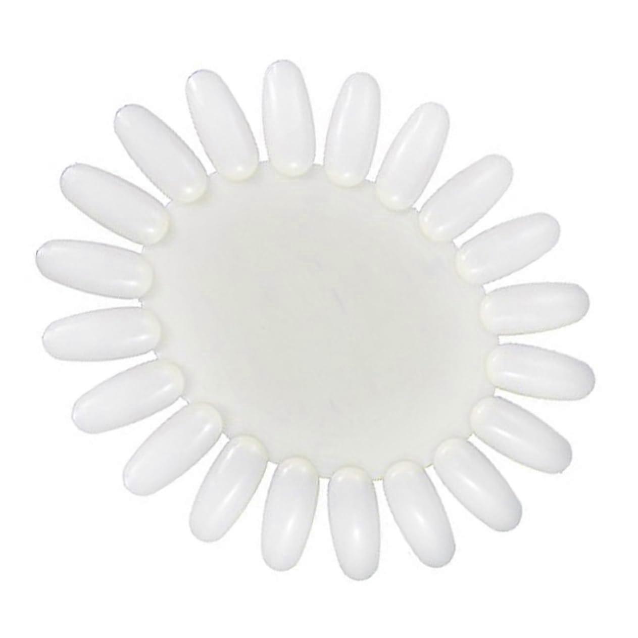 Sunflower Nail Art Display Wheel with 20 Replaceable Practice Nails for Salon and Training