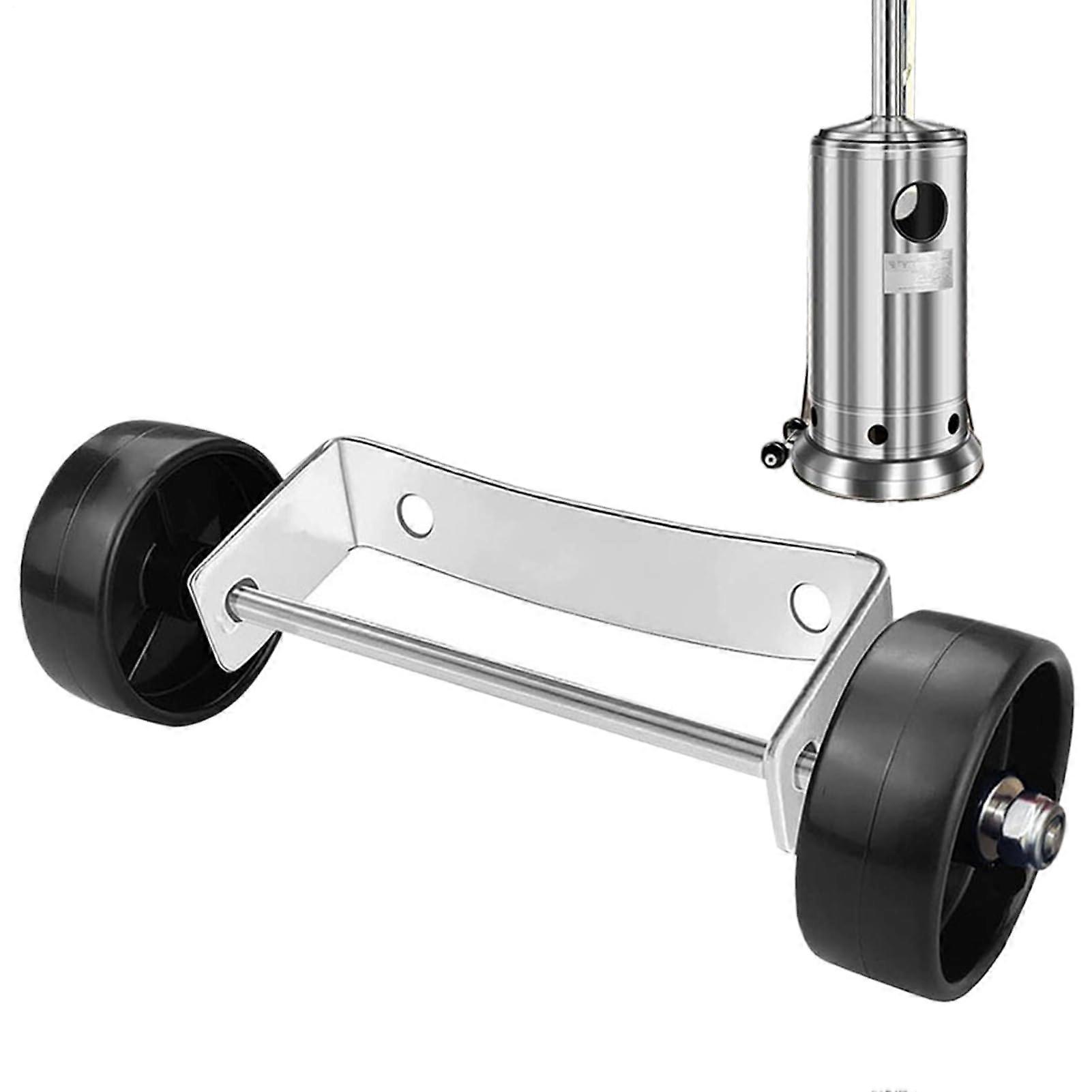 Patio Heater Wheels Set for Easy Mobility, RustResistant Outdoor Heater Accessories