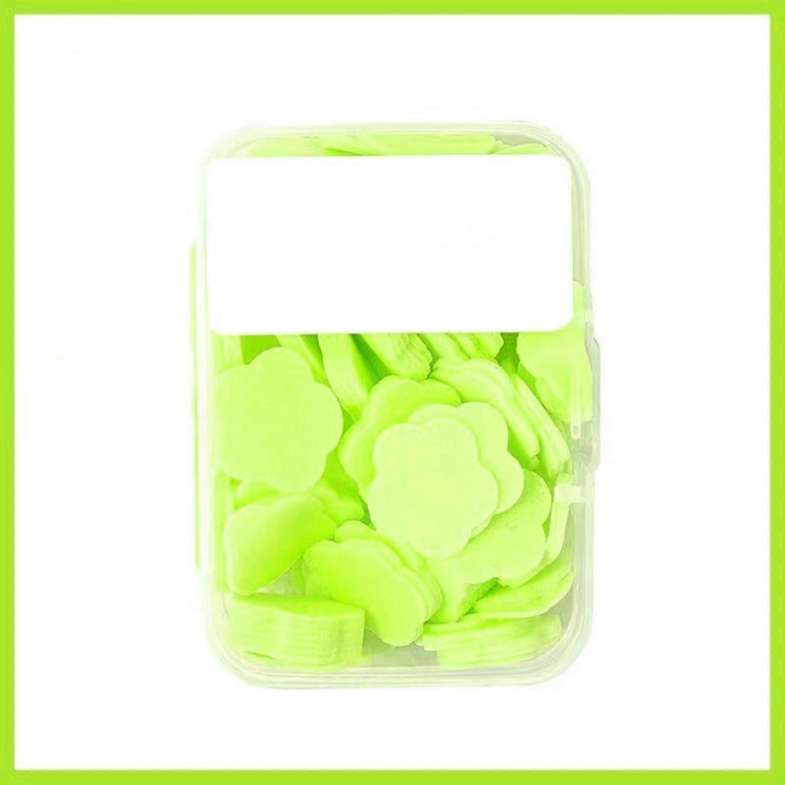 Portable Soap Sheets Jasmine Scent Compact Travel Size Single Use Hand Wash Paper