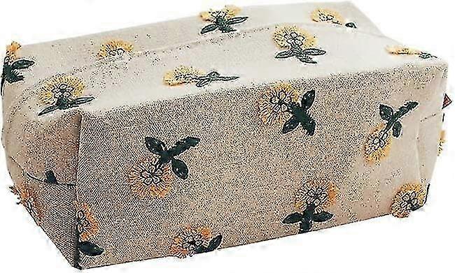 2026 Tissue Box Flower Embroidery