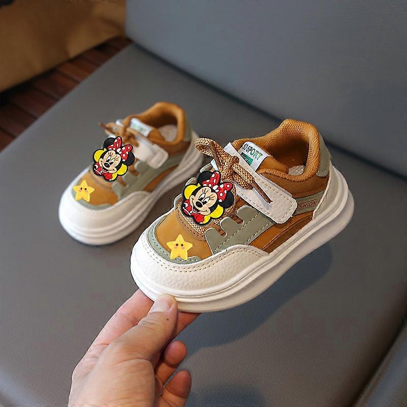 Disney spring fall children board shoes girl Sneakers Mickey mouse cartoon baby first walkers breathable soft soled casual shoes