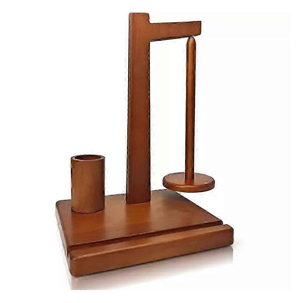 Træ Garn Holder Telefon Stand, Træ Garn Spole Rack