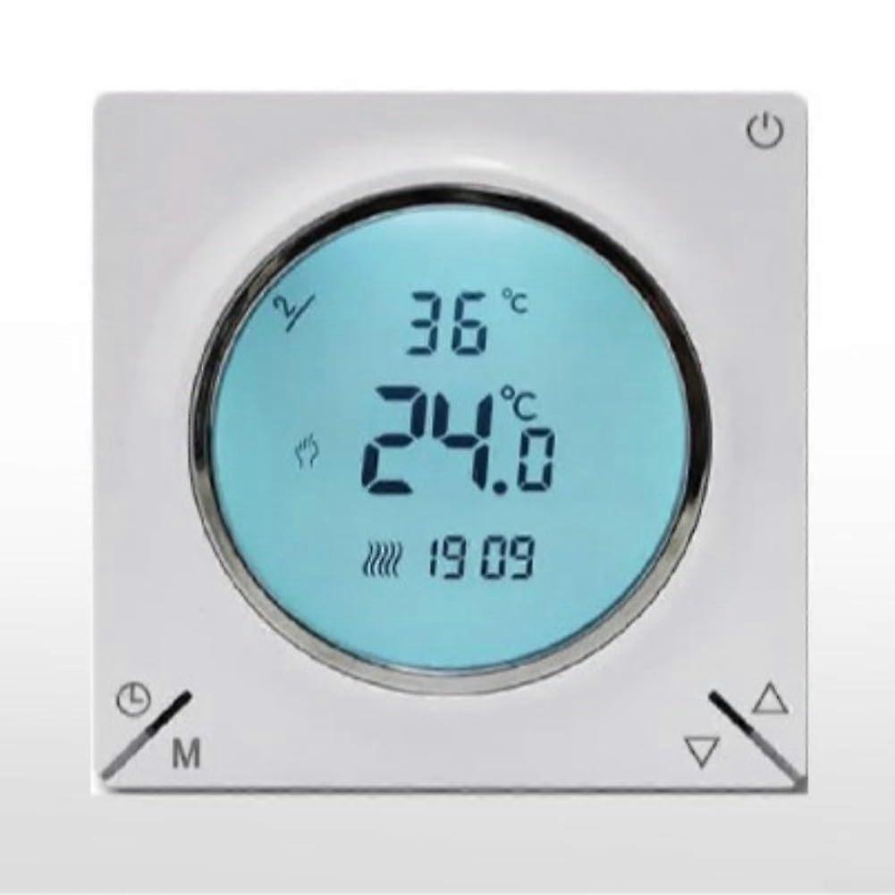 Smart WiFi Thermostat for Air Conditioning, Programmable LCD Display, 16A FlameRetardant Housing