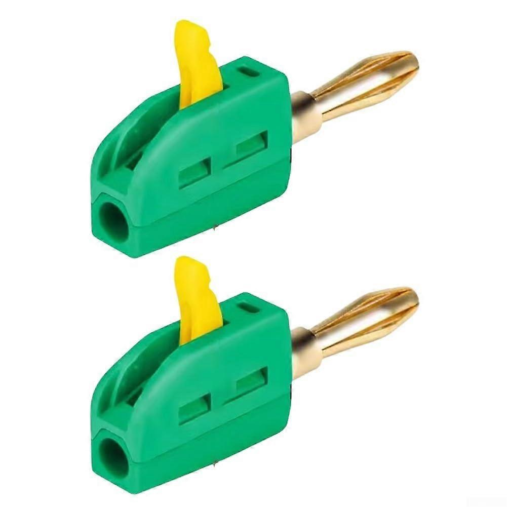 10 Pack Solderless 4mm Banana Plug Connectors, Color Coded Quick Connect  Current Terminals