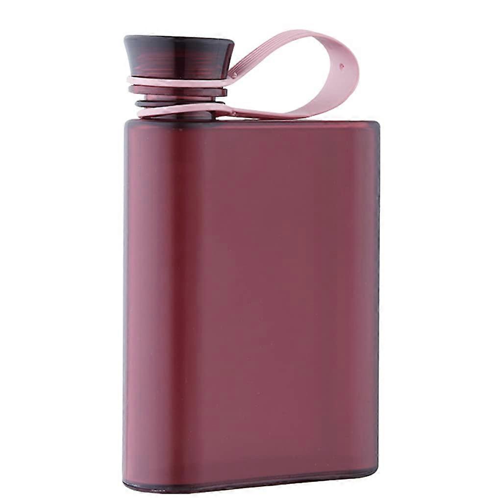 500ml Creative Matte Flat Water Bottle for Travel, Dishwasher Safe, Drop Resistant
