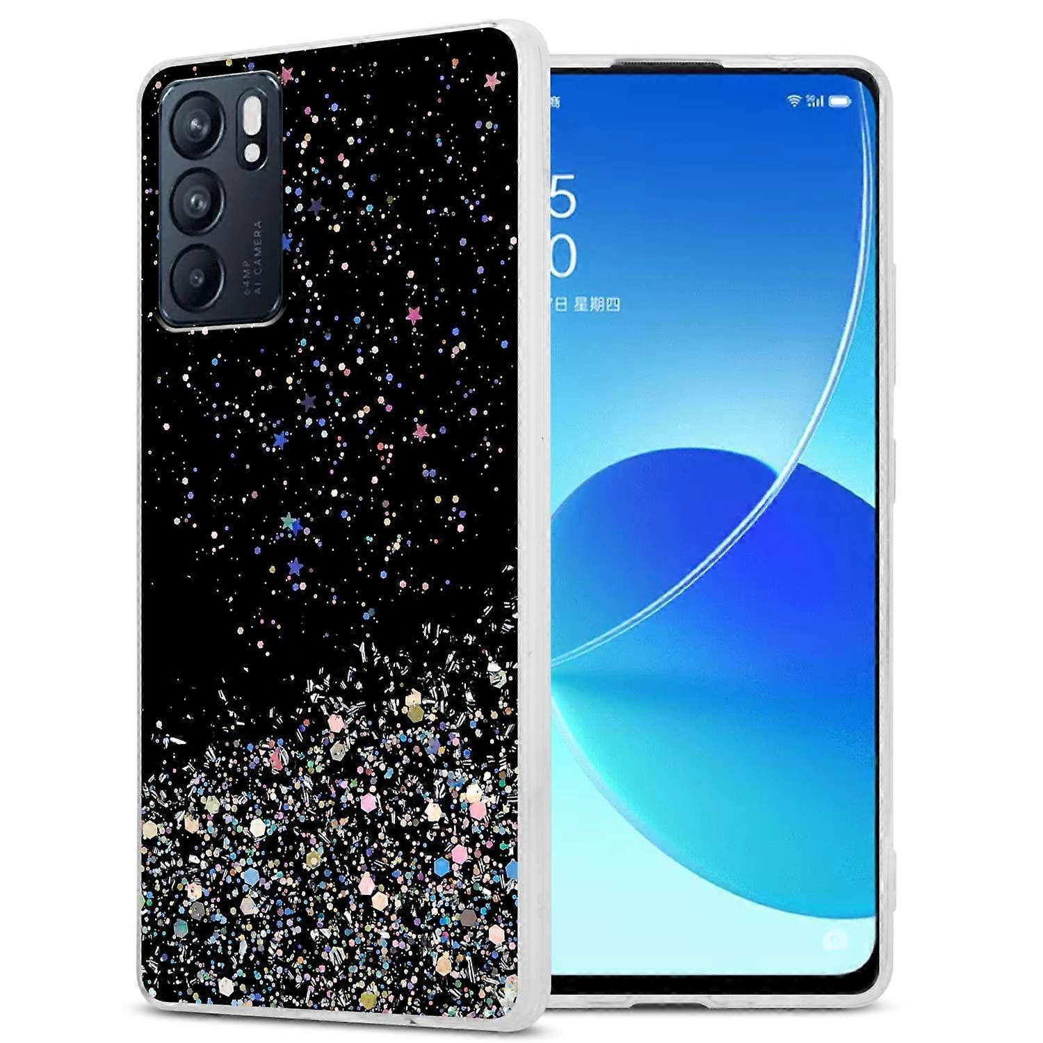 Case Oppo Reno6 5G Protective Case TPU - Transparent with Glitter