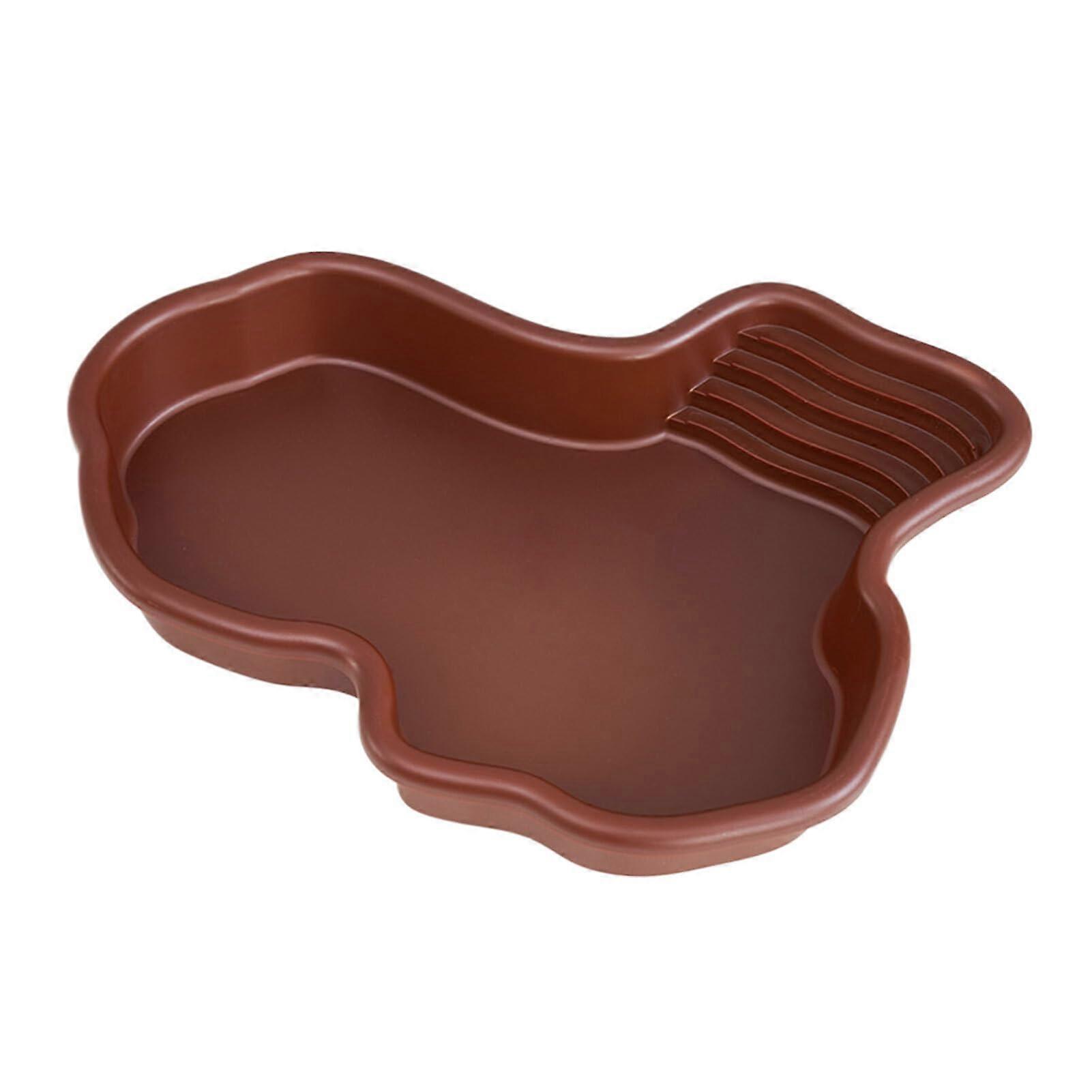 Turtle Basking Platform for Aquatic Turtles with River Simulation, Easy Clean Plastic Turtle Tank