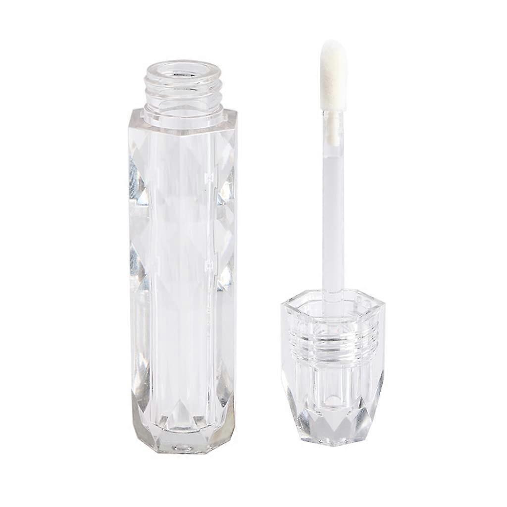 3Pcs 4Ml Empty Lip Gloss Tubes Clear Refillable Cosmetic Sample Containers with Airtight Seal