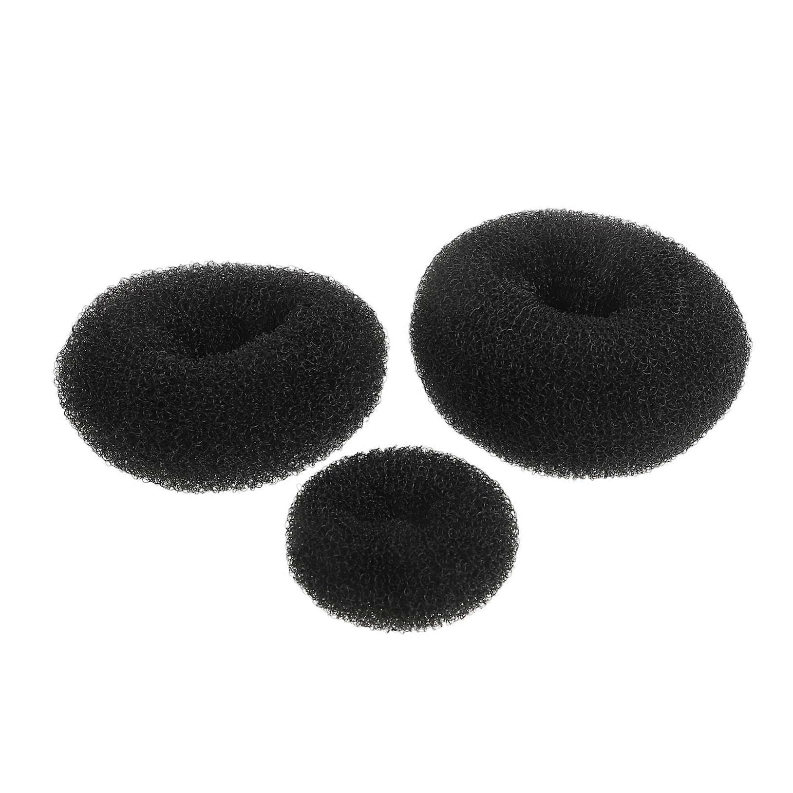 3pcs Hair Donut Bun Maker Set, Multiple Size NonDamaging Tools for Quick Updos and Everyday Styling