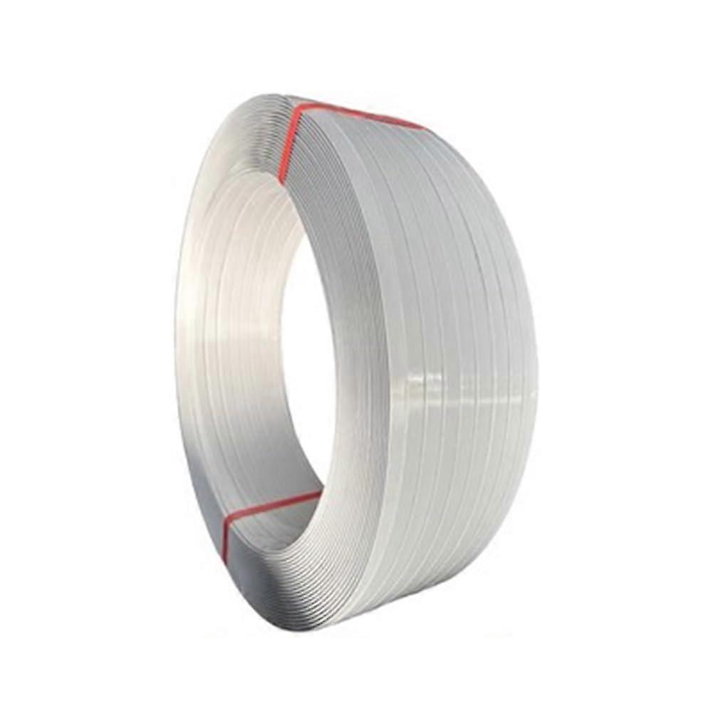Polypropylene Strapping Roll 0.8mm White UV Moisture Resistant Embossed Grip for Pallet Packaging