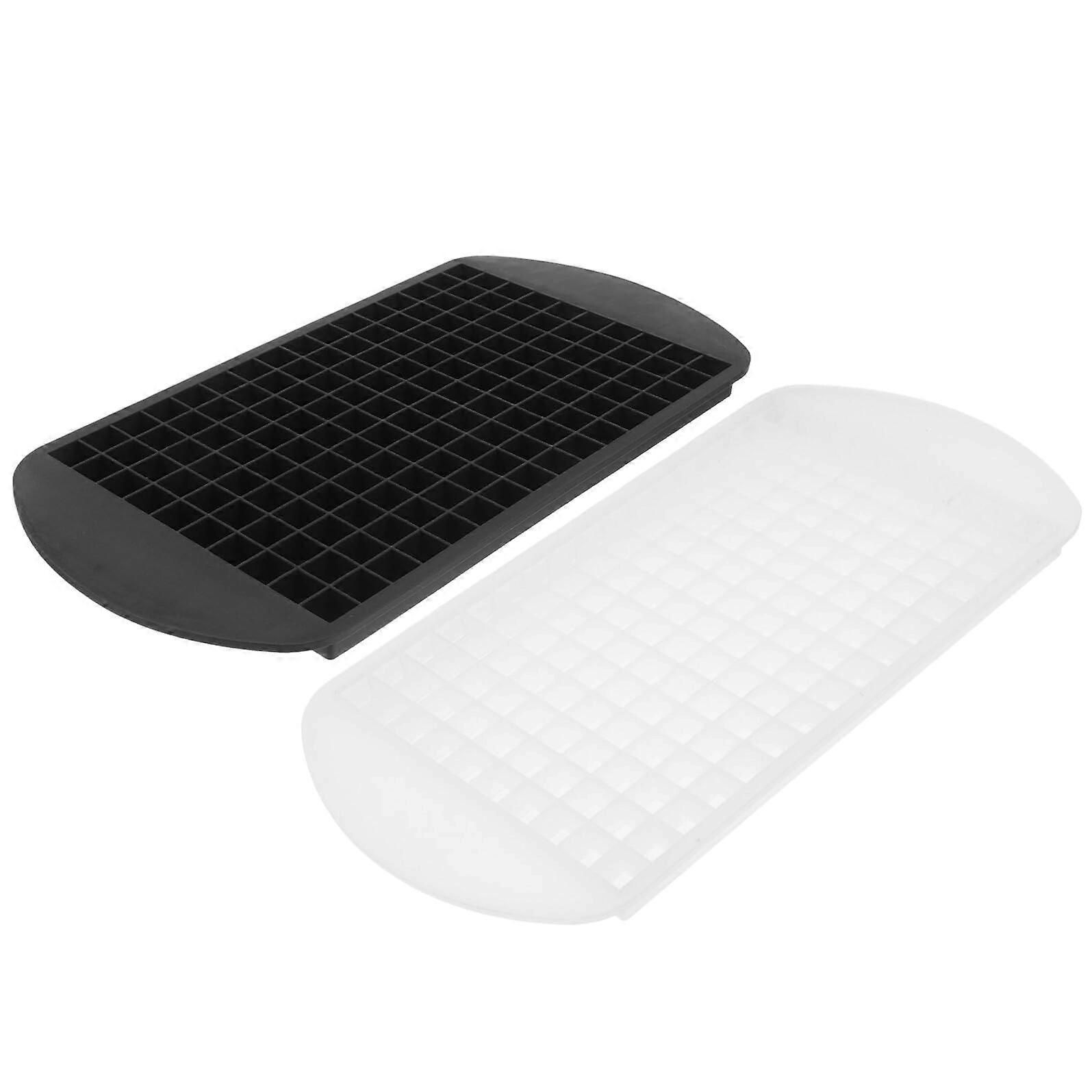 2pcs Silicone Ice Cube Tray 160 Cavities Stackable Square Mold for Freezer Large Ice Production