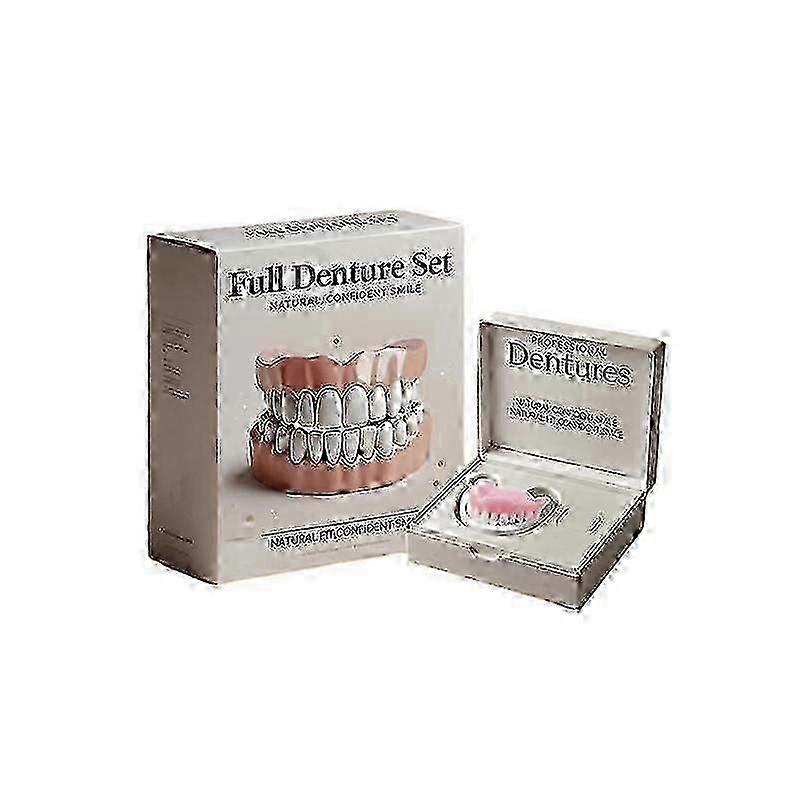 SQLX Neues 1/2/3x Advanced Customized Full Denture Set, Silicone Relining Denture Set 2026