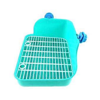 Lacework Potty Trainer Hjørne Grus Toilet til små dyr Hamster Gerbil Kanin Chinchilla Marsvin Ilder (Grøn)