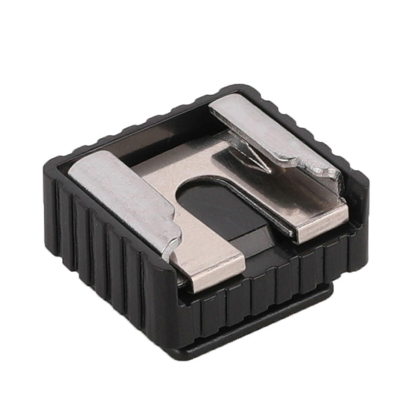 Flash Hot Shoe Mount with 1/4 Inch Thread, Universal Camera Flash Bracket for Tripod and Studio Lighting