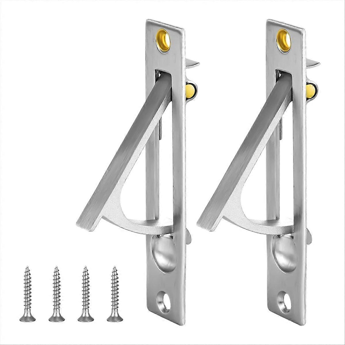 2Pcs Pocket Door Edge Pull,Pocket Door Handle with Screws, Hardware