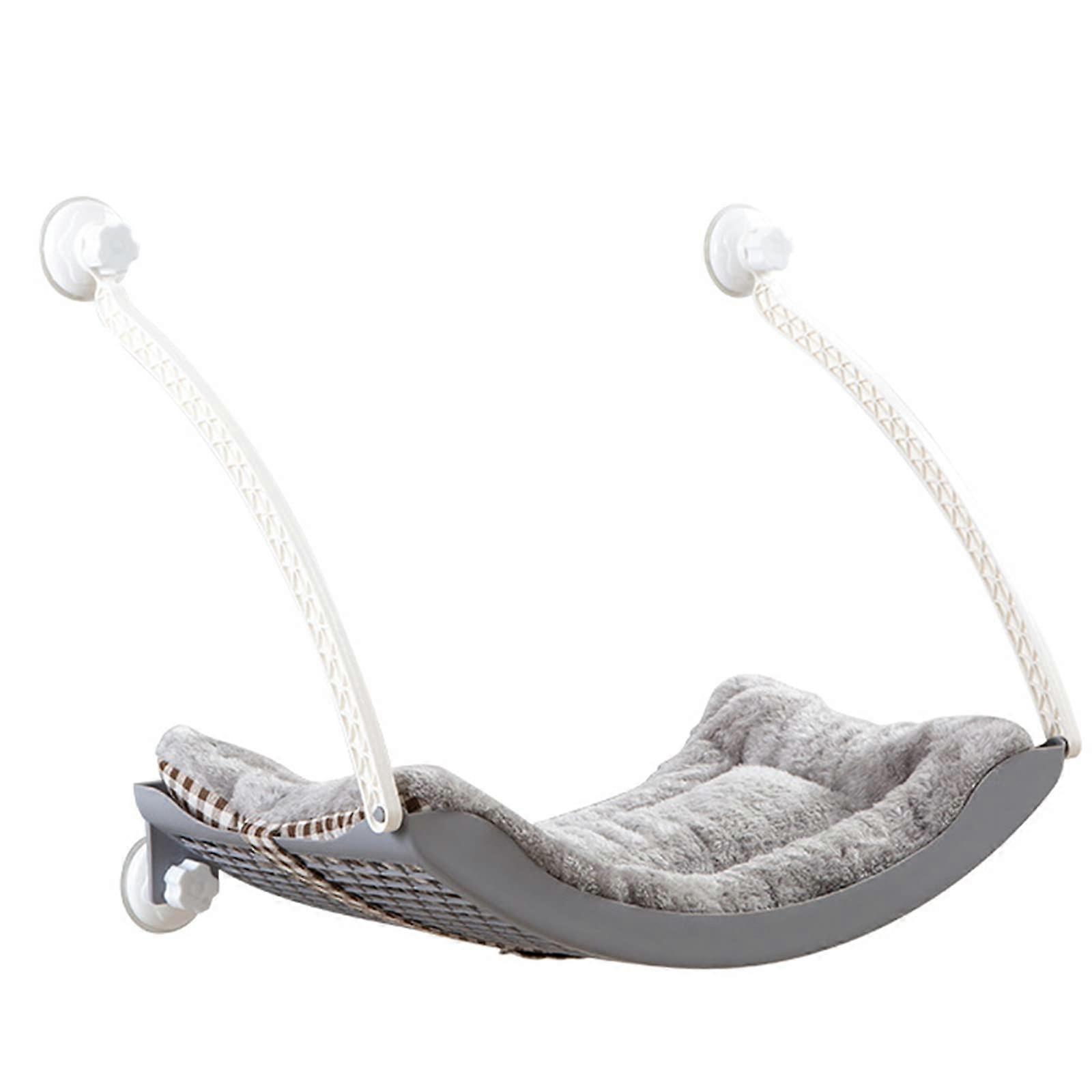 Cat Window Perch and Hammock Bed with Strong Suction Cups, 33lbs Capacity, Space Saving Design