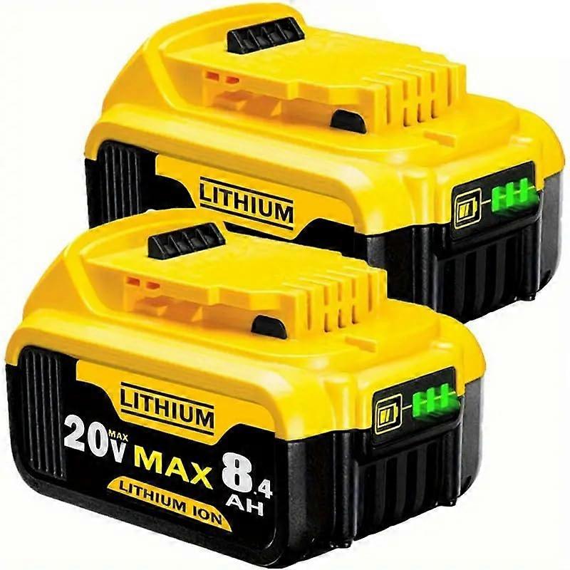 20V MAX Lithium Battery 8400mAh Replacement Pack 2Pack Extended Runtime Compatible with Dewalt