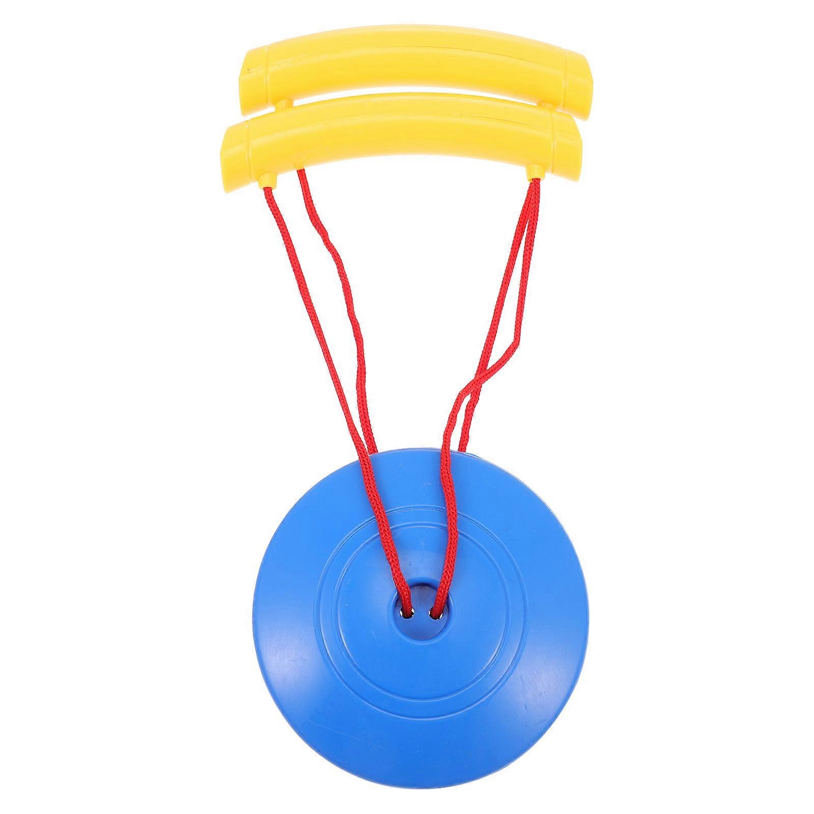 Kids Double Plate Pulling Toy 1Pcs Blue Plastic Hand Strength Equipment