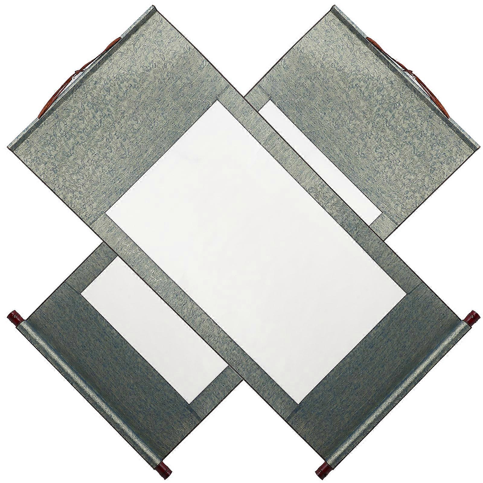 Blank Calligraphy Paper Rectangular Vintage Taste For Office Decoration 70X40cm 2Pcs