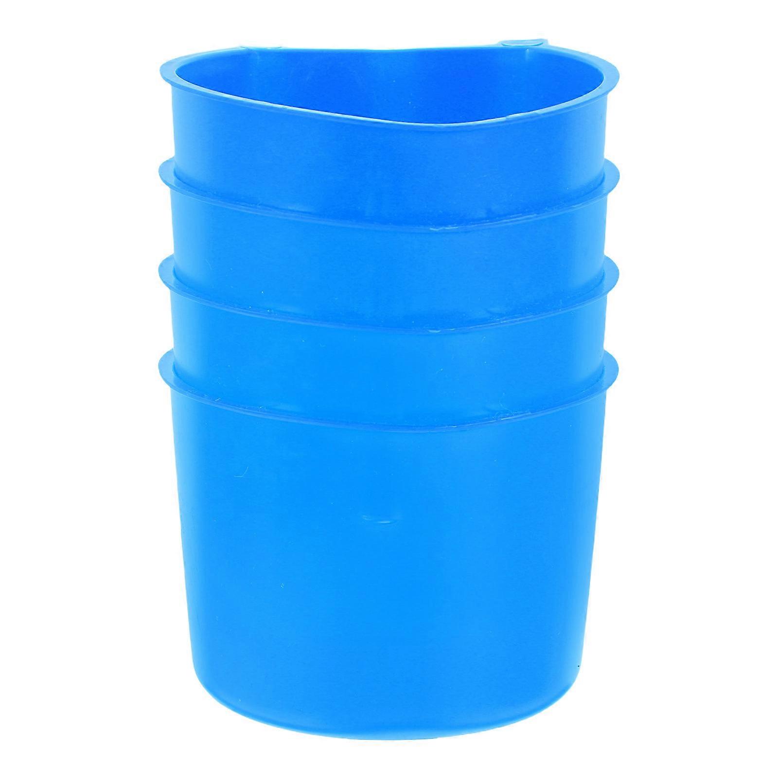 Cage Hanging Feeding Bowls for Chicken Coops 4Pcs Durable Plastic