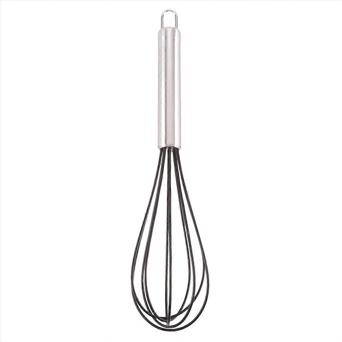 Batedor de cozinha de silicone,10 polegadas batedor de ovos de silicone